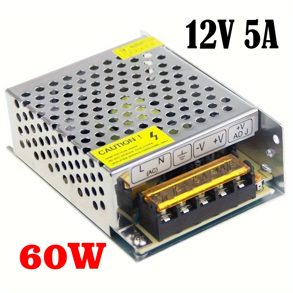 5A 12V AC DC แรงดันไฟฟ้า Converter Universal ควบคุม 12V สําหรับแหล่งจ่ายไฟ LED ควบคุมสวิทช์ 1