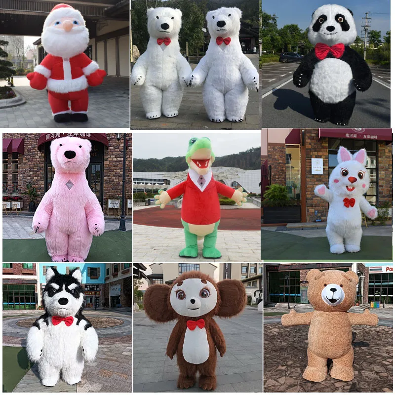 

COSPLAY Polar Bear Mascot Inflatable Costume 2m/2.6m/3m Giant Plush Doll Cosplay Panda