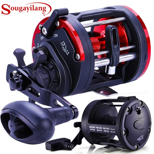 Sougayilang Trolling Fishing Reels 3.8:1gear Ratio Spinning Fishing Reel  For Saltwater Freshwater Sea Boating Fishing Reel - Fishing Reels -  AliExpress