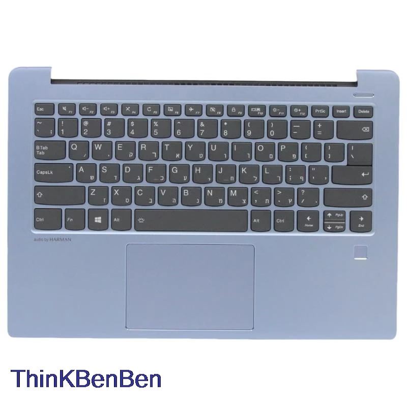 

Коврик с синей клавиатурой на иврит HB (ил Израиль) для Lenovo Ideapad 530S 14 14IKB 14ARR 5CB0R11555