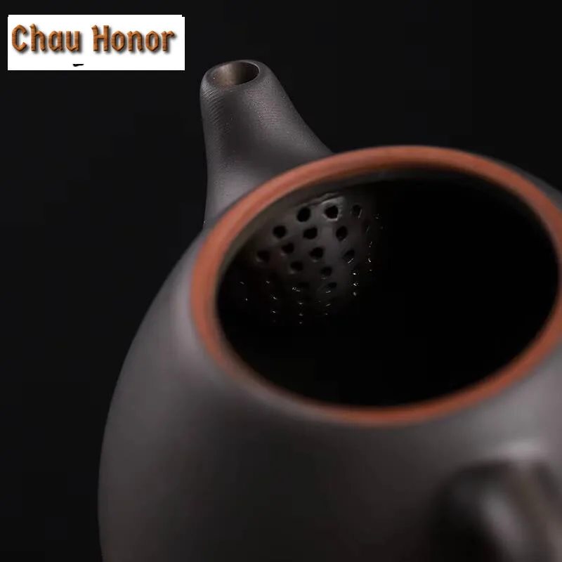 220ml Qingxi Purple Pottery Dragon Egg Pot Handmade Household Iron Tire Tea Maker Kung Fu Tea Set Tea Ceremony Accessories Gift