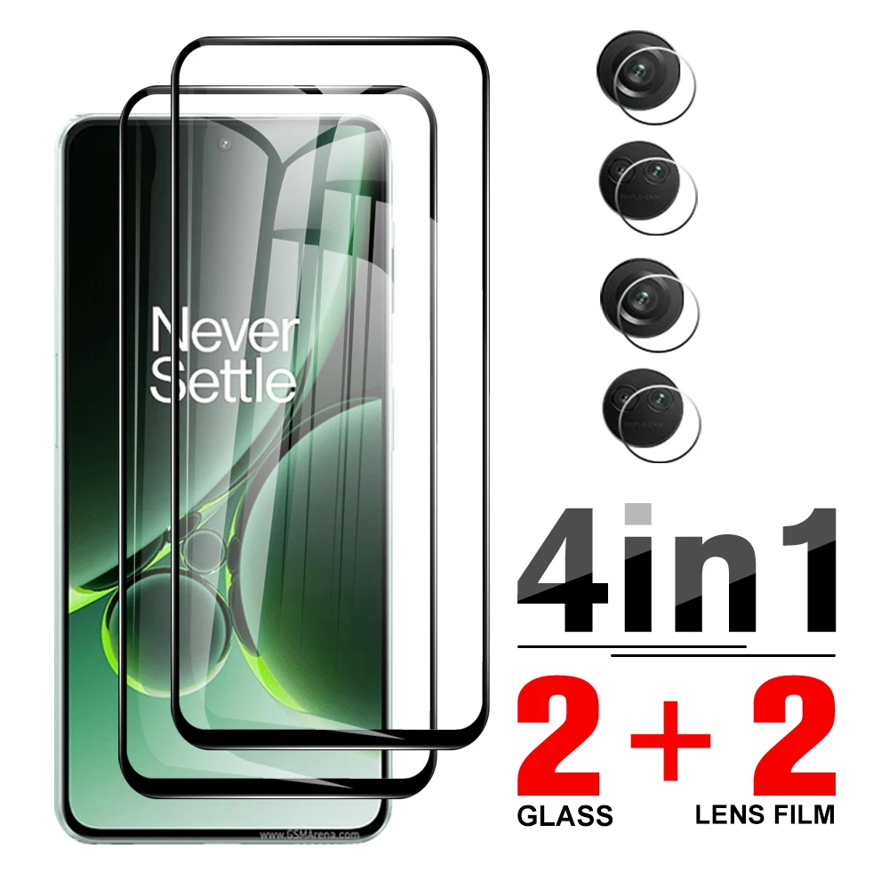 Custodia In Vetro Temperato 4 In1 Full Cover Per Oneplus Nord 3 5G Protezione Per Fotocamera Per Oneplus Nord 3 One Plus Nord3 6.74In Pellicola Per Sc
