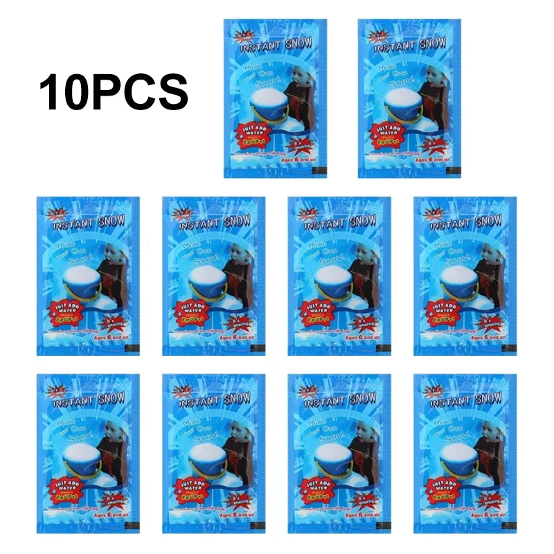 10 PCS Christmas Ornaments Artificial Snowflakes Magic Props Winter Snow Decoration