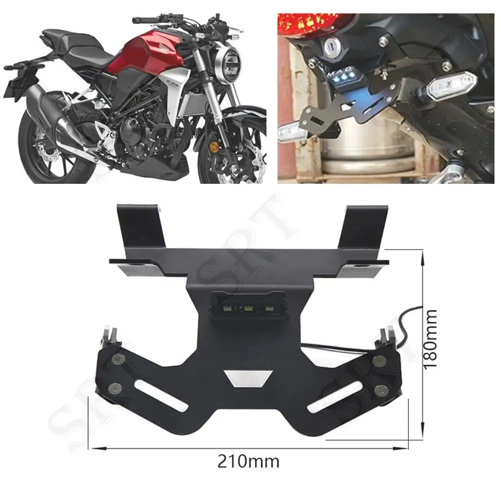 Adatto Per Honda Cb300R Cb250R Accessori Moto Targa Posteriore Telaio Angolo Regolabile Rack Cb125R 2018-2021
