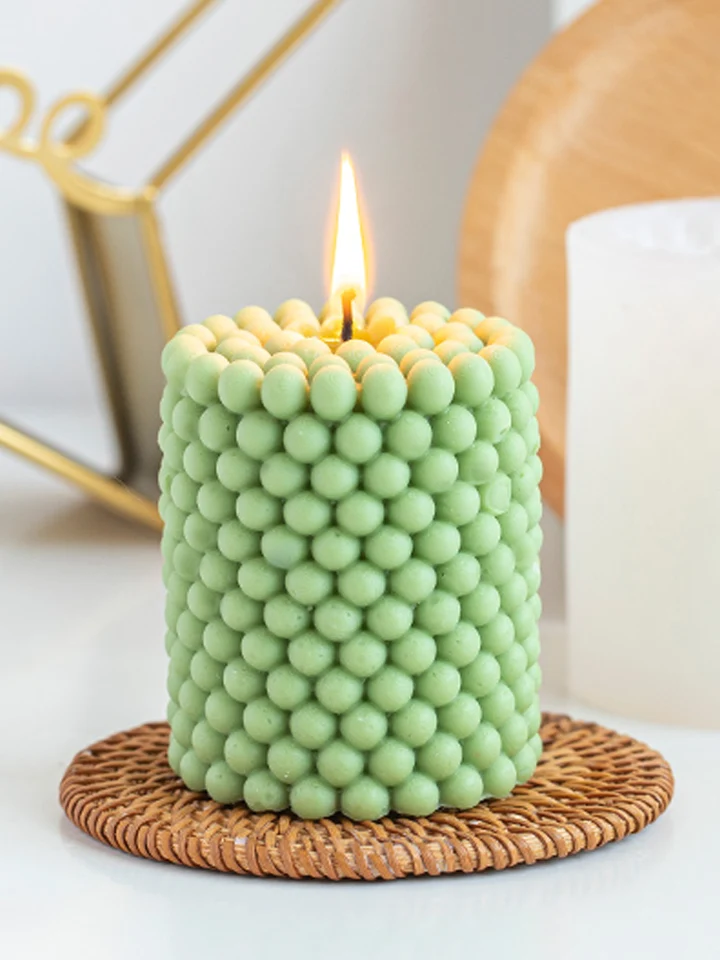 Silicone Bubble Column Candle Mold, Silicone Cylindrical Candles