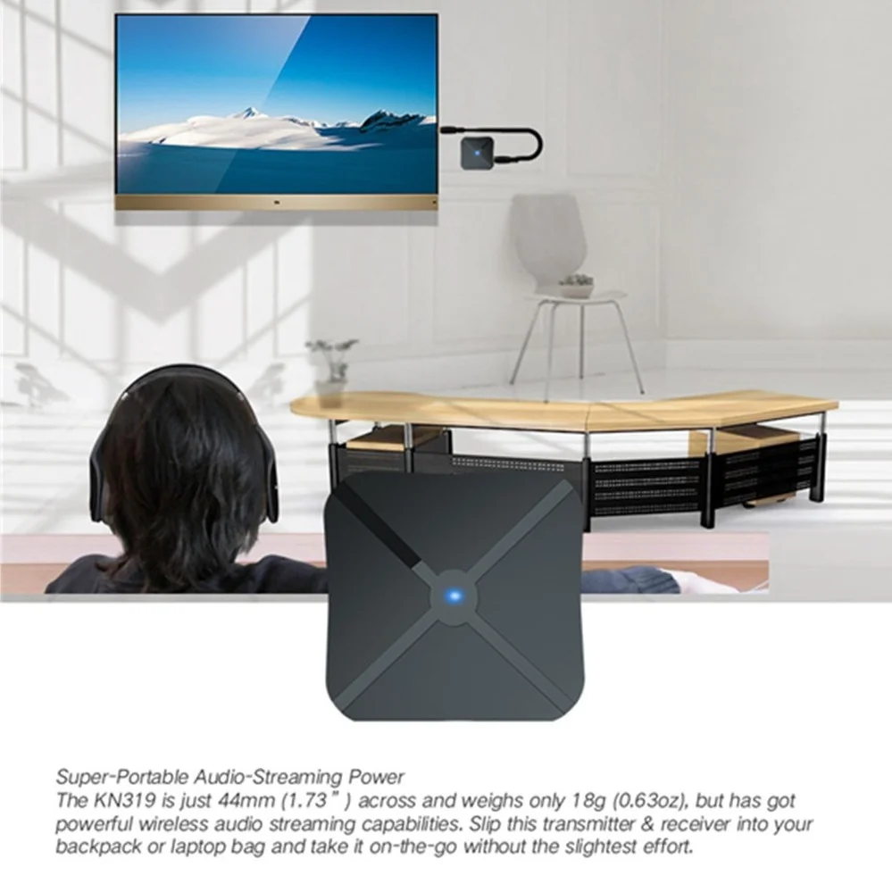 PzzPss Bluetooth 5.0 4.2 Receiver and Transmitter Audio Music Stereo Wireless Adapter RCA 3.5MM AUX Jack For Speaker TV Car PC bluetooth adapter bluetooth audio receiver bluetooth transceiver adapter audio adapter bluetooth aux adaptor