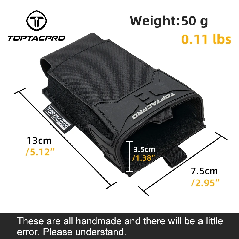 TOPTACPRO 전술 파우치 싱글 556 탄창 홀더 매거진 홀스터 케이스 PVC 접착 씰 도구 파우치 8537