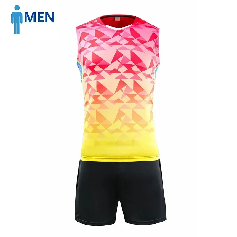 Volleyball Set Uniforms sleeveless Shirts with shorts Men Women badminton shirt Tennis jerseys Team training Top quality