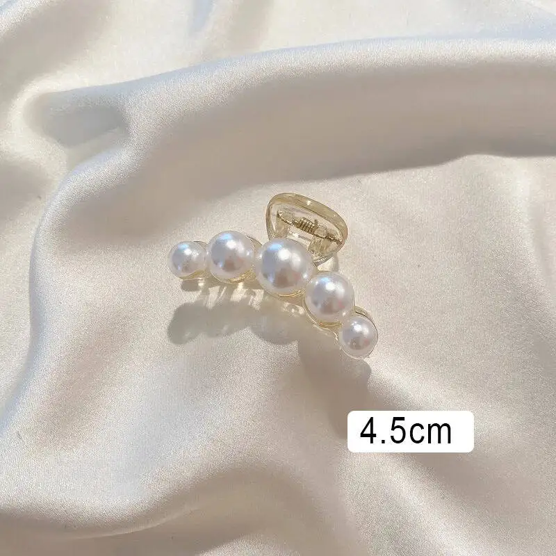 Elegante Imitation Perle Haar Klaue Clip Frauen Trendy Unregelmäßige Große Beige Haar Klemme Barrettes Für Mädchen Koreanische Haar Zubehör – Detail 17