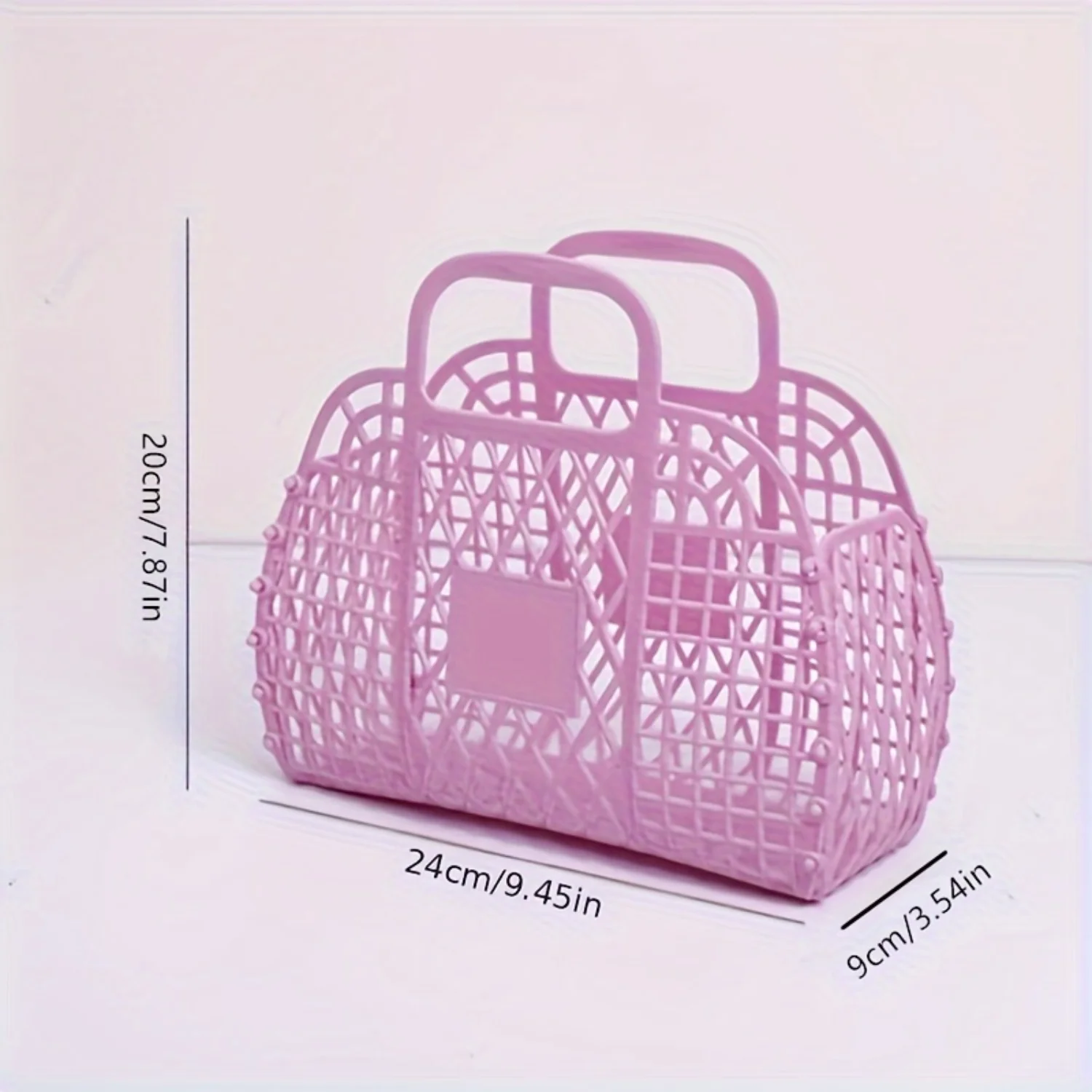 Large Capacity Waterproof Beach Tote-Durable Plastic Basket For Travel, Groceries & Organization