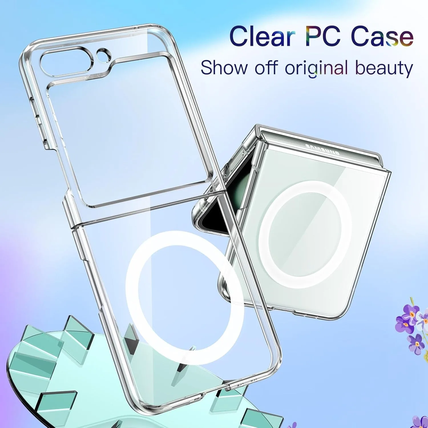 Luxury Transparent MagSafe-Compatible Ultra-Thin Wireless Charging Case