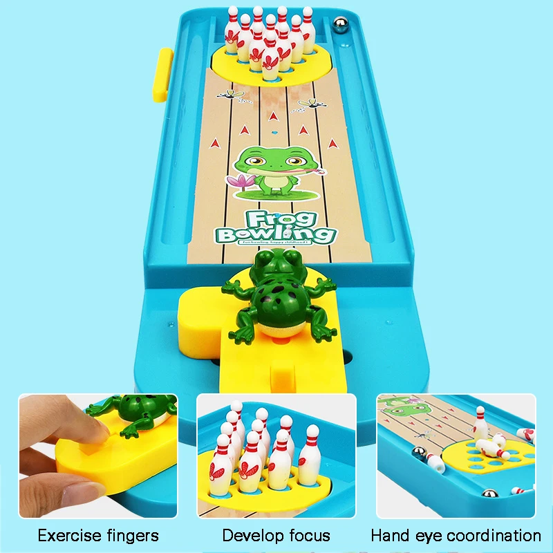 Parent-Child Interactive Table Sports Game Toy Bowling Educational Gift For Kids Mini Desktop Bowling Game Toy Funny Indoor Toys 4