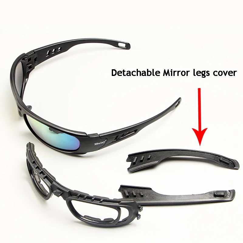 C6 Tactical Glasses Military Air Gun Shooting Goggles Outdoor Riding Windproof Dustproof Anti-Mosquito Polarized Glasses