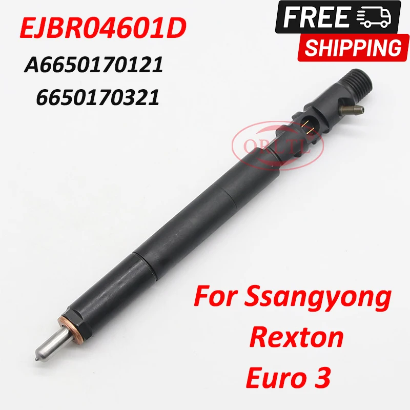 

New Injector 6650170321 A6650170321 Diesel Injection Nozzle EJBR04601D For SSANGYONG Stavic Kyron Rexton Euro 3