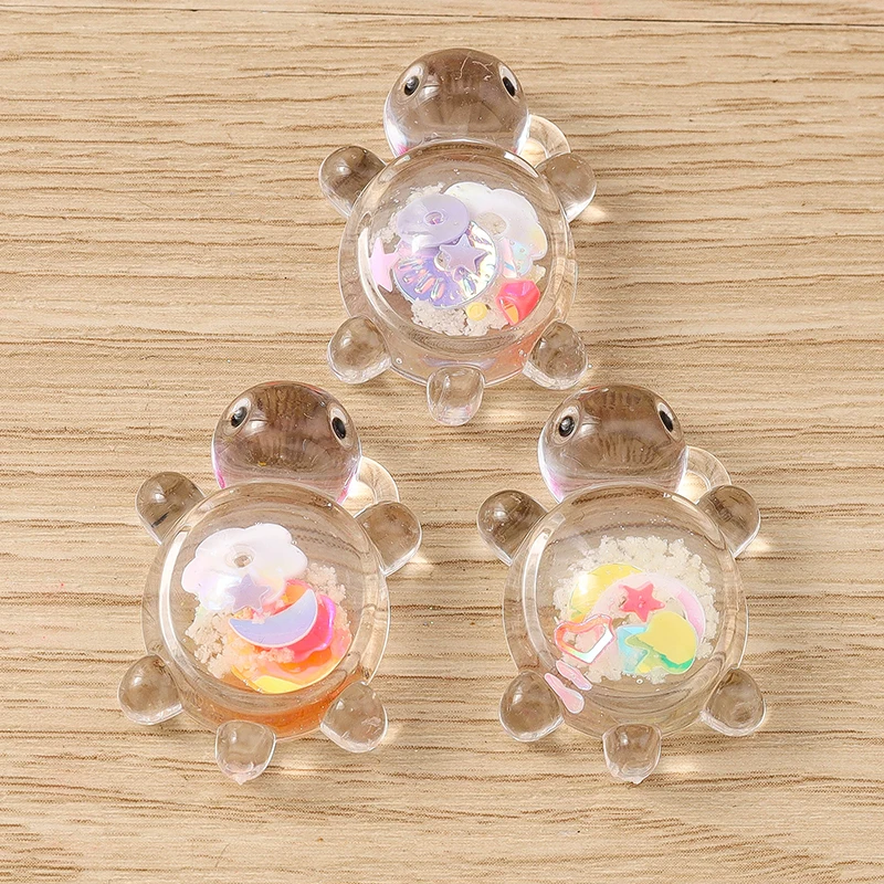 10 Stück 21x30mm Cartoon Bonbonfarben Harz Schildkröte Charms Anhänger für Schmuckherstellung Halsketten Ohrringe Armbänder DIY Handwerk Geschenke – Detail 10