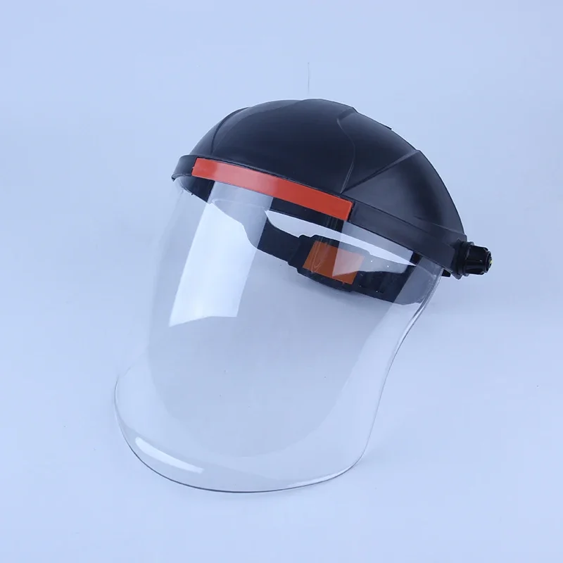 Anti-smoke Saliva Virus Dust Mask Transparent PVC Safety Mask Screen Spare Visor Head Facial Respiratory Protection
