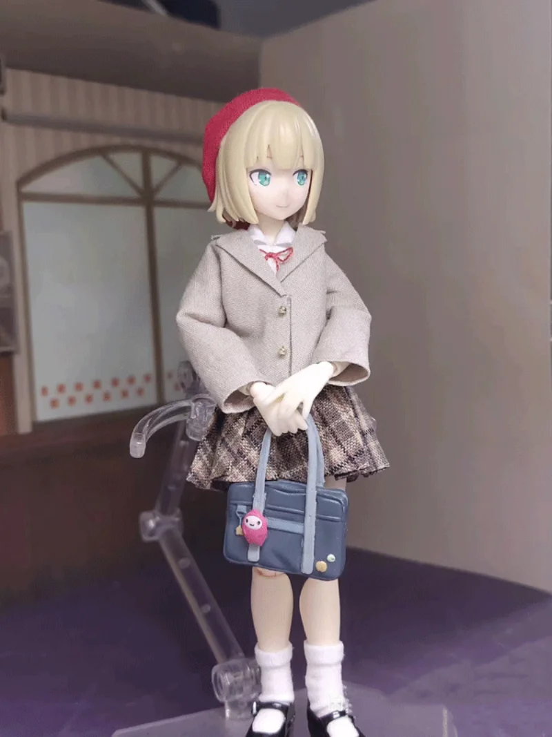 

1/12 Scale Clothes JK Uniform Coat Skirt Model for 6" azone12 figma shf Female