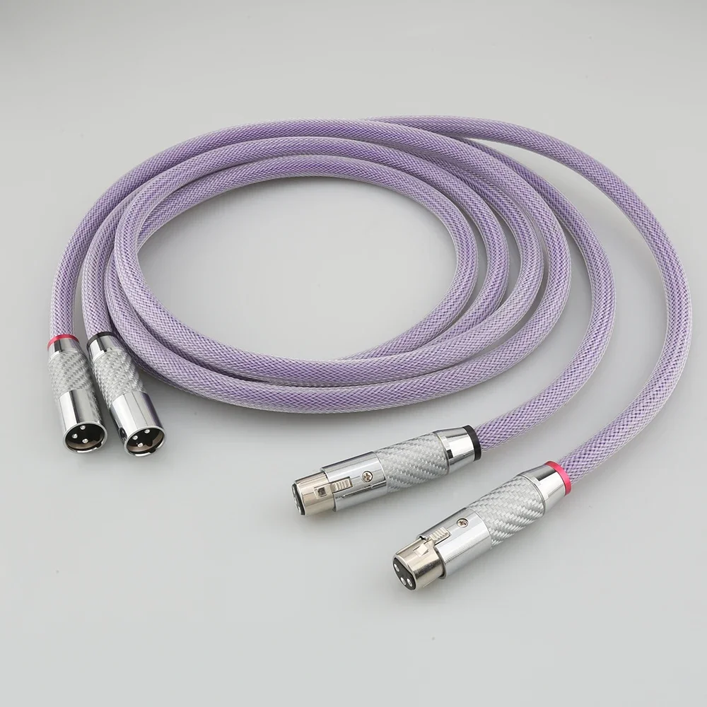 

Audiocrast OF 8N PRISM XLR audio interconnect cable With Silver Plated 3pins XLR Balanced Connector Audio Cable