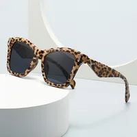 Zebra Print Oversized Square Sunglasses Women Vintage Big Frame Unique Sun Glasses Female Luxury Brand Fashion Shades Gafas Sol 2