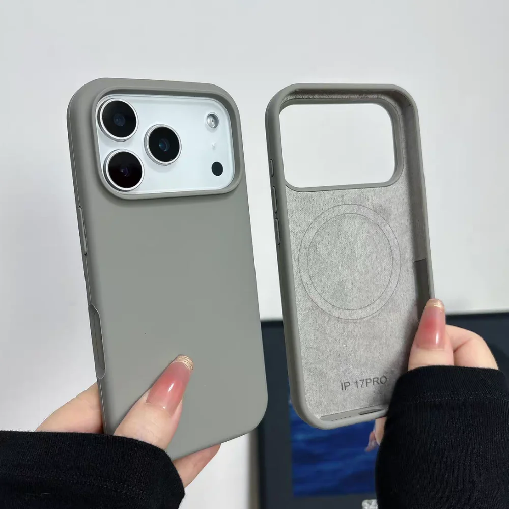 Original Solid Color for Magsafe Magnetic Silicone Case for iPhone 17 Pro Max 16 15 14 13 12 11 Pro Max 15 14 Plus Soft Cover 4