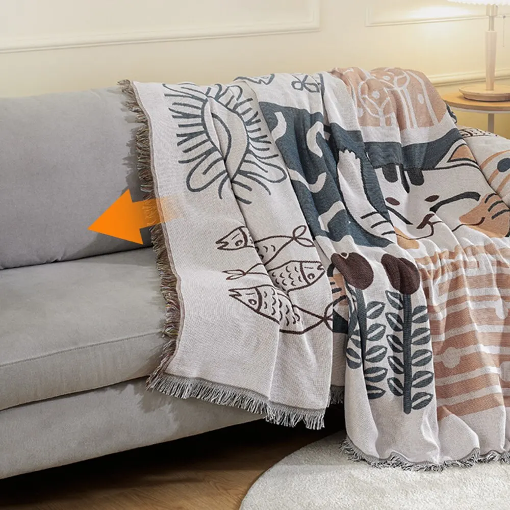 Sofa Cushion Cover 180*230CM Luxury Cartoon Seat Sofa Covering Pet Practical Furniture Protection