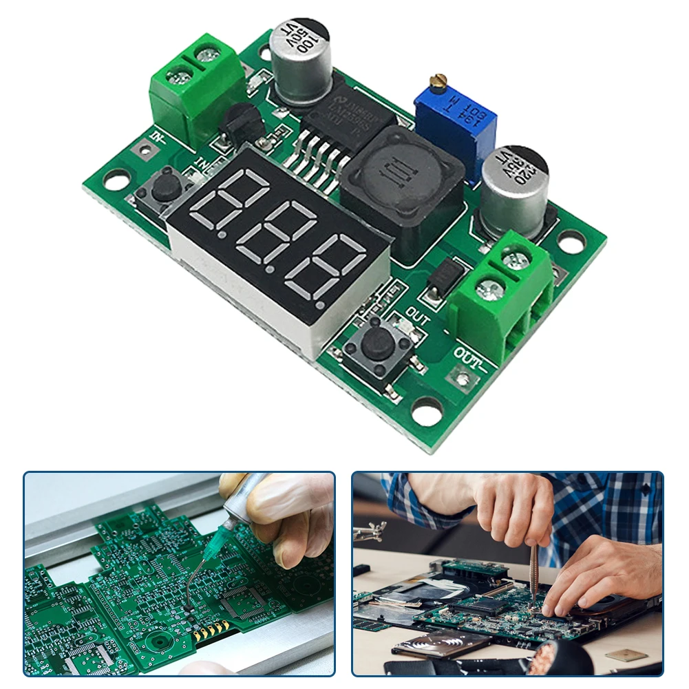 LM2596 DC-DC 벅 조정 가능 레귤레이터 모듈 4.5-40V  1.25-37V DC..