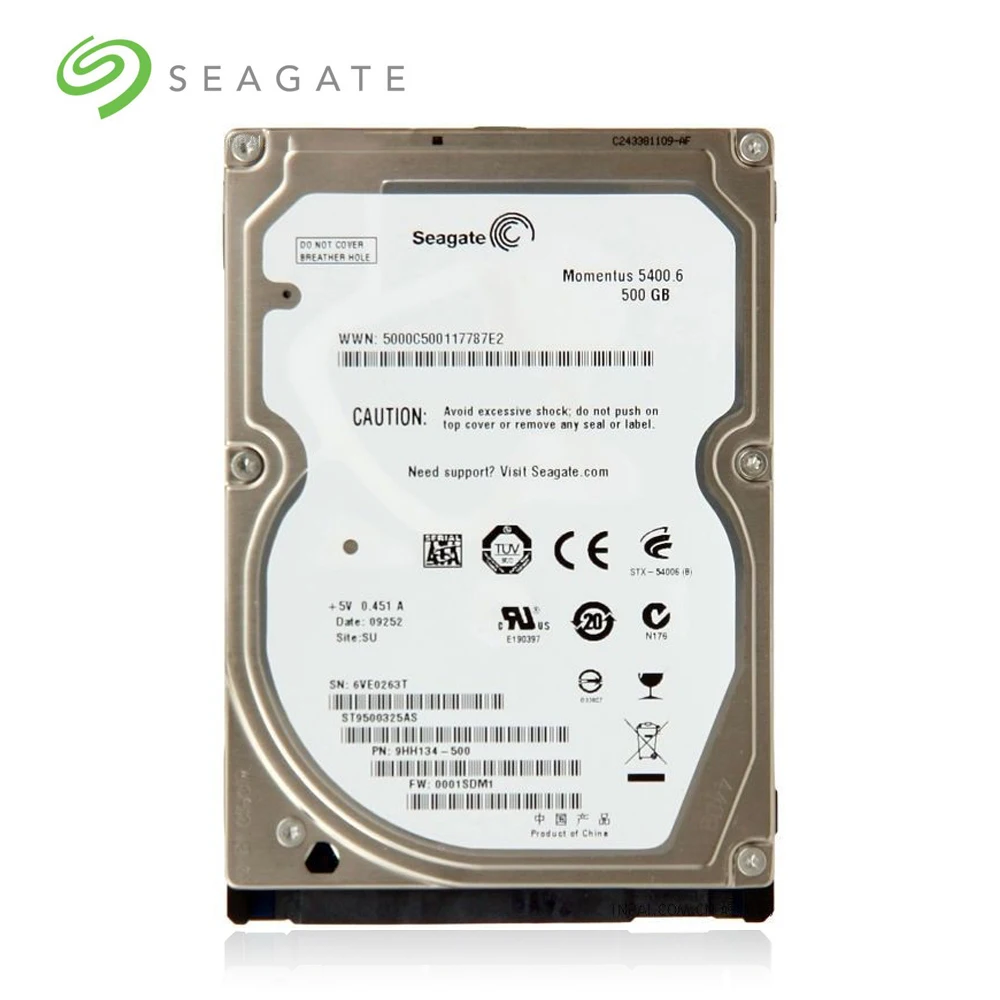

Внутренний жесткий диск Seagate, 2,5 дюйма, 320-500 ГБ, SATA 3 Гб/s, 8-16 Мб, 5400 об/мин
