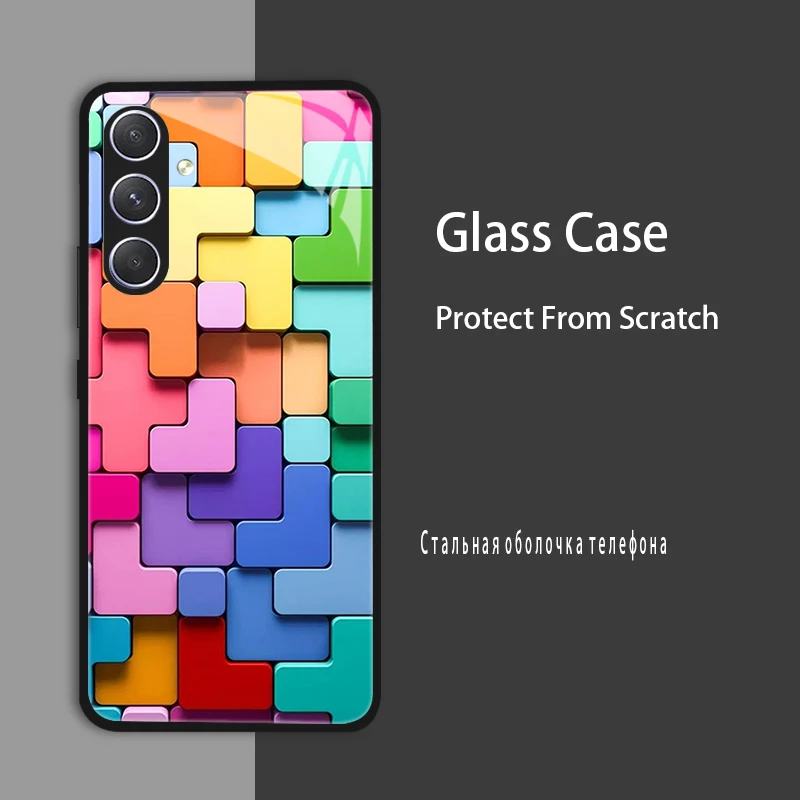 Tempered Glass Shockproof Bumper Case Cover