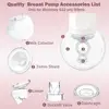 Beast Pump Full Set Milk Collector Cup 24mm Only Compatible with Momcozy S12 Pro/S9 Pro Breast Pump Replacement，NOT for S9/S12 2