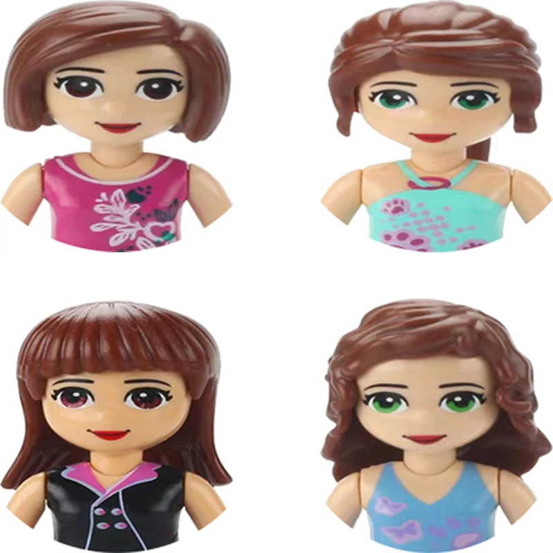 Mini-Poupées LEGO Friends Compatibles - Assortiment 4 Figurines
