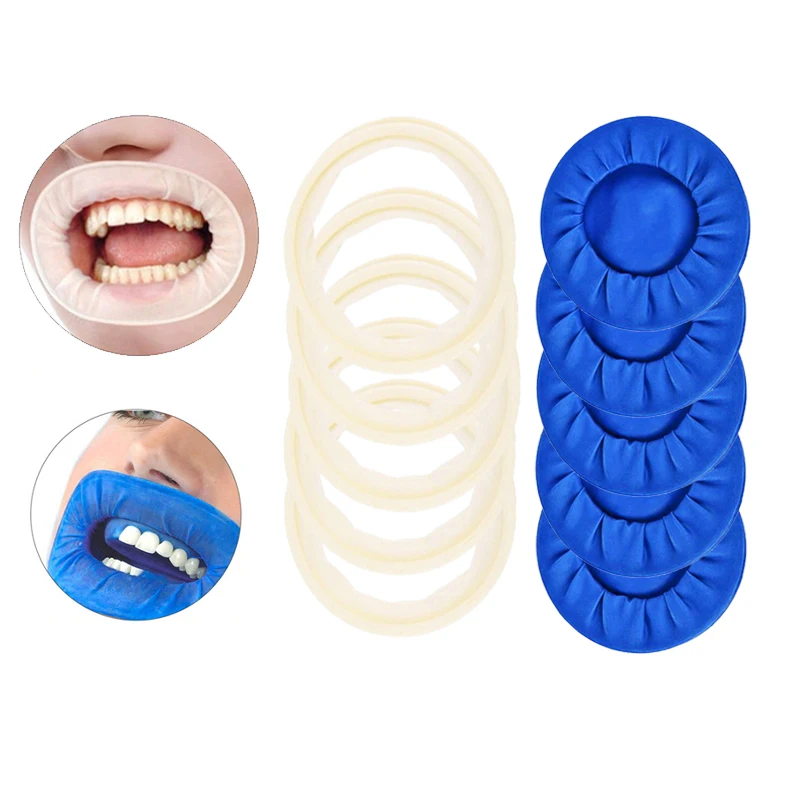 10pcs Rubber Dam Dental Mouth Opener Dentistry Cheek Retractors O Shape