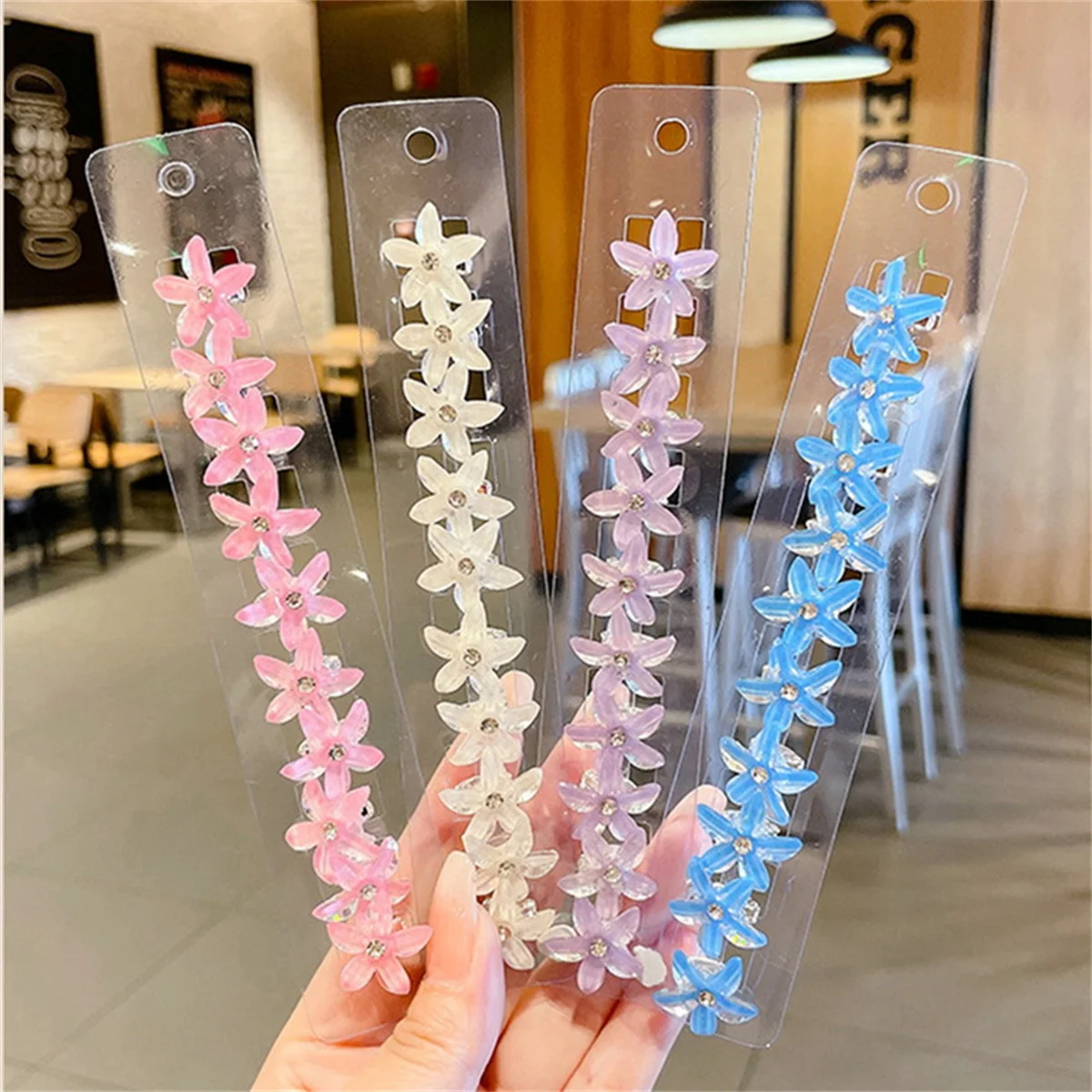 10pcs Hair Clip Braided Small Flower Hair Buttons Hairpin For Everyday Styling Suitable For Travel Mini Hair Claw Accessories Image 12