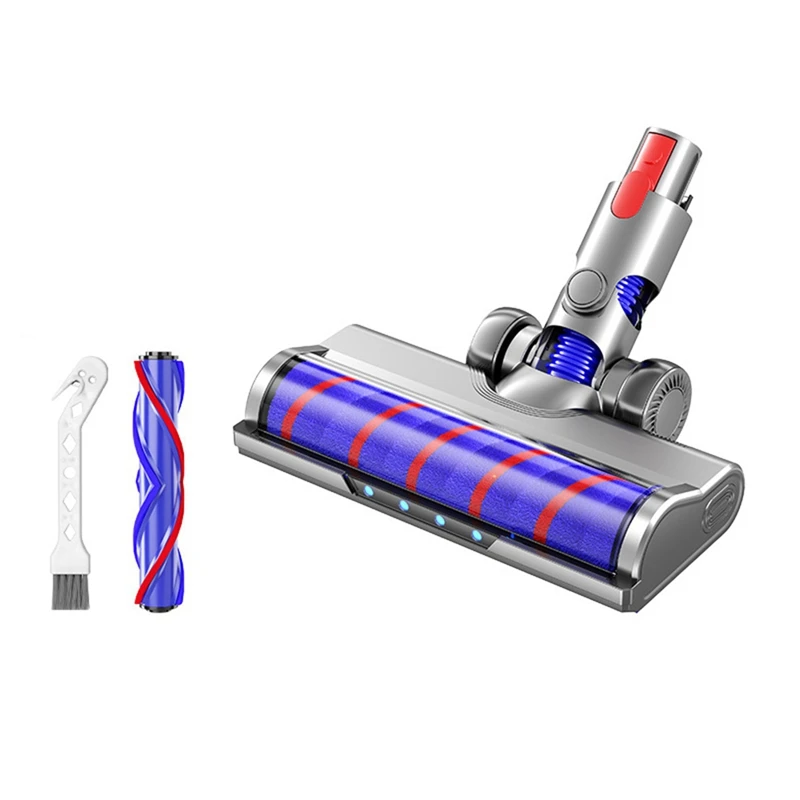 

Hardwood Floor Attachment For Dyson V7 V8 V10 V11 V15 Vacuum Cleaners With LED Headlights Roller Brush Parts