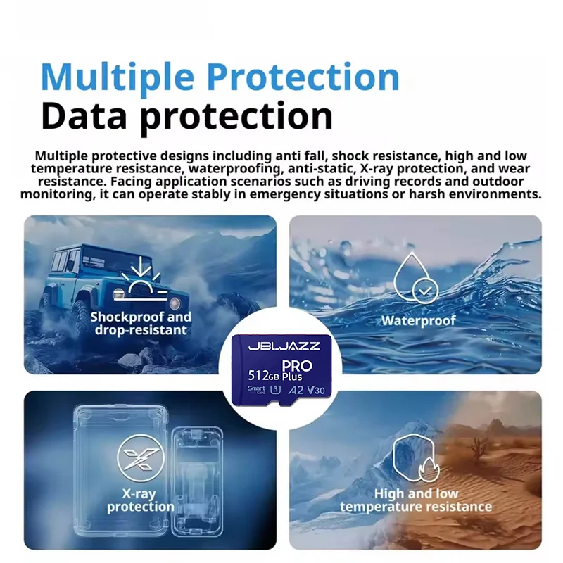 익스트림 프로 TF 카드 512GB EVO PLUS SD 카드 256GB 128GB 64GB A2 클래스 10 UHS-1 플래시 카드 메모리 카드 휴대폰 카메라 드론용