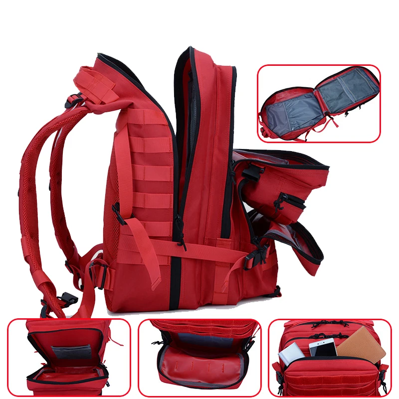 Waterproof 45L Tactical Backpack for Outdoor Travel and Hiking