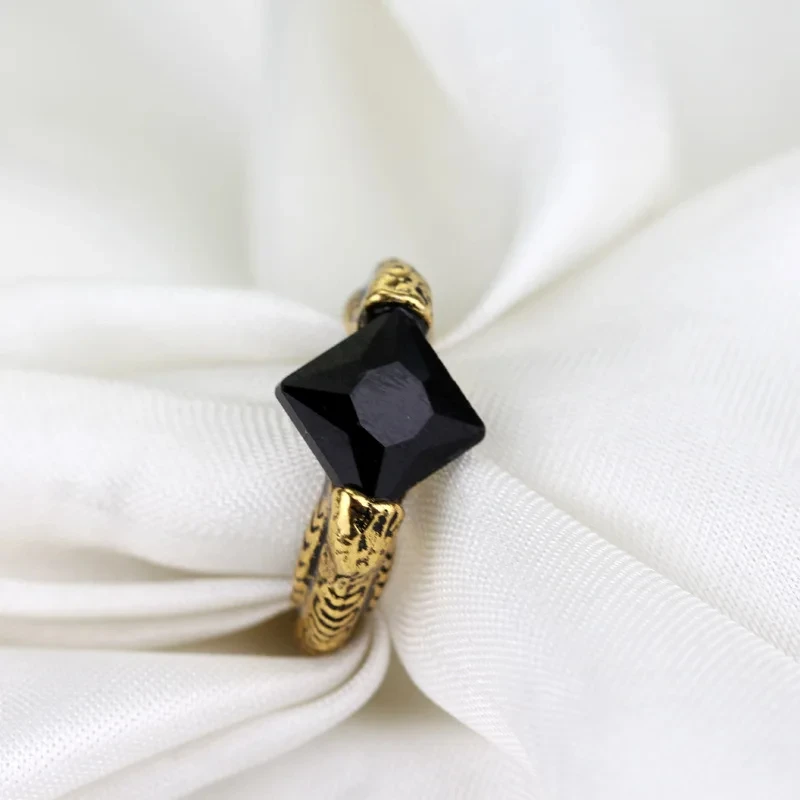 Finger Ring Voldemorts Horcrux Resurrection Stone Devil's Candy Slytherin Vintage Deathly Hallows Dumbledore Crystal Gifts