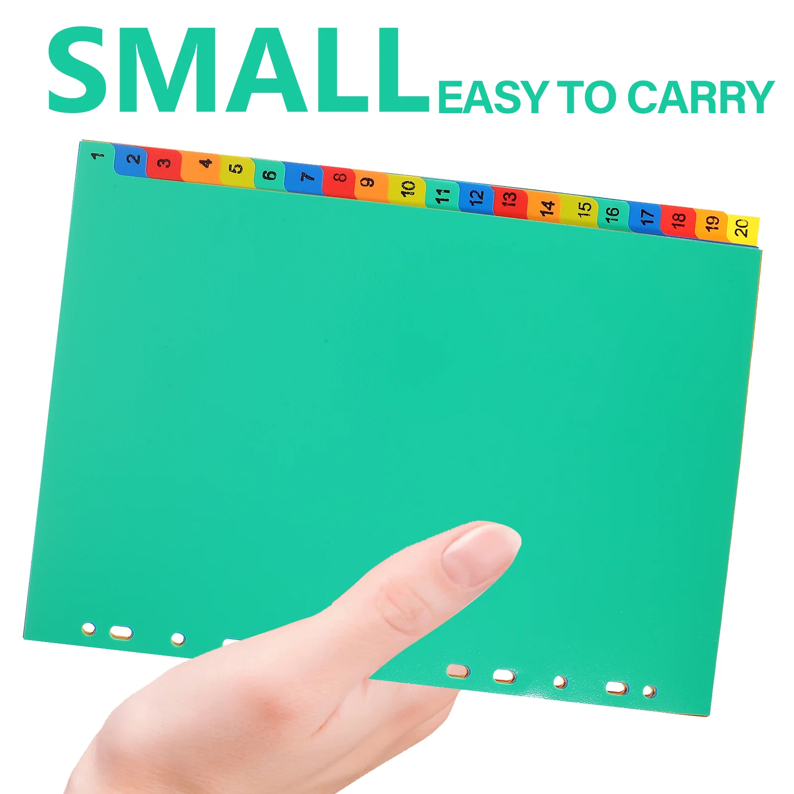 21 Pcs Note Pads A4 Separated Loose Leaf Punched Binder Dividers Loose-leaf Page Markers File Office