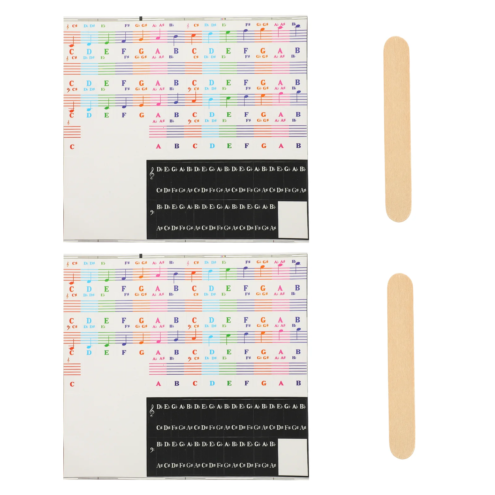 

Musical Instruments Piano Stickers Adhesive Beginner Decal Keyboard Simple Decals Child