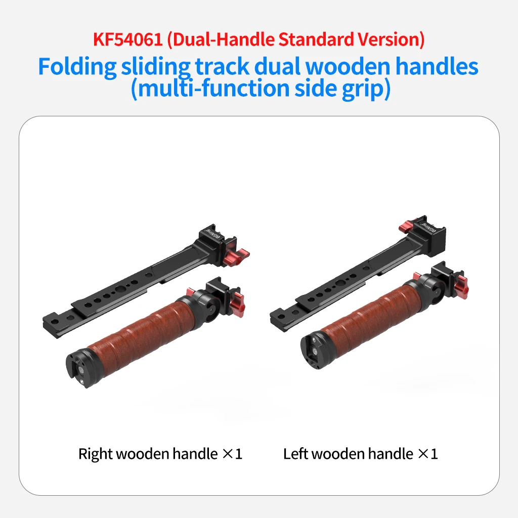 Für DJI Ronin RS3 RS4 Pro Handheld Gimbal Verlängerung Dual Seite Handgriff Schnell Montieren Schiene Clamp Griffe Grip Stabilisator Halterung – Detail 18