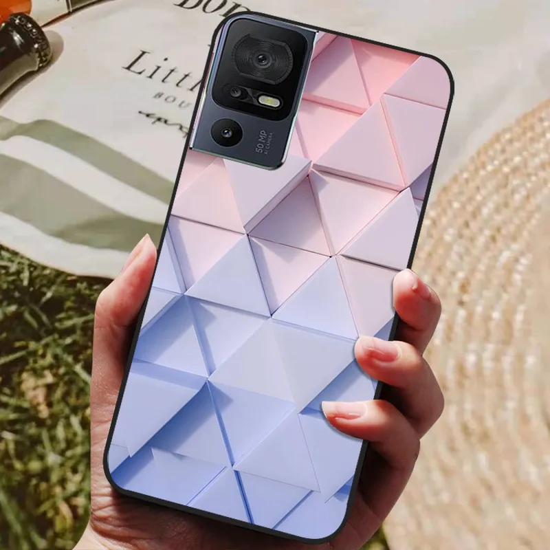 Soft Black Silicone TPU Phone Back Cover - 2023 Protective Bumper Shell