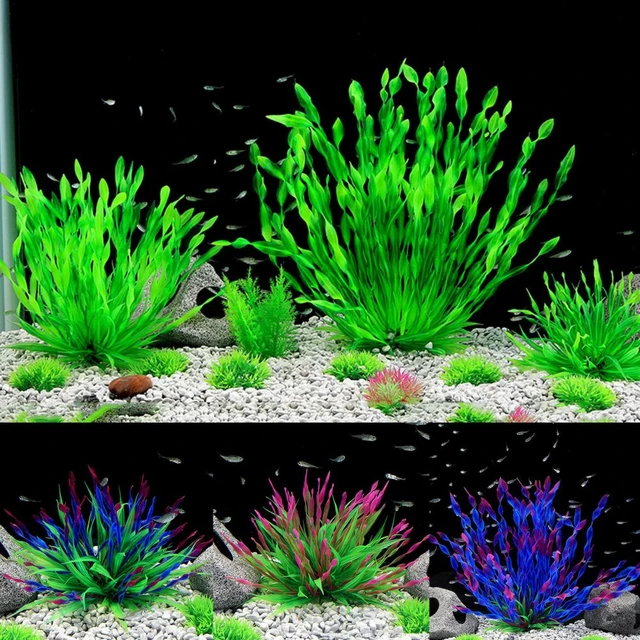 Durable Practical Artificial Seaweed Aquarium Ornament 3 Colors Optional  Fake Plant Vivid for Underwater - AliExpress