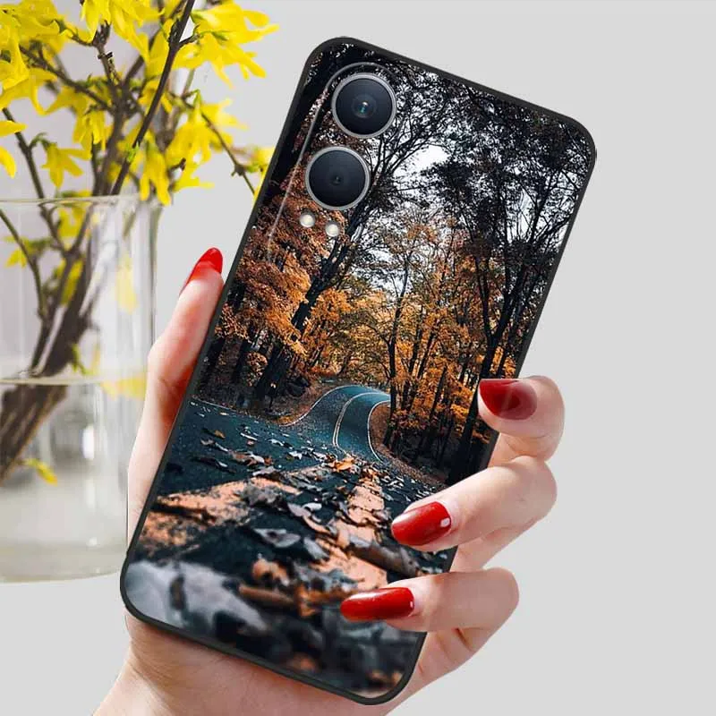 Floral Silicone Soft TPU Phone Case – Shockproof Protector Bumper Cover for OnePlus Nord CE4 Lite 5G