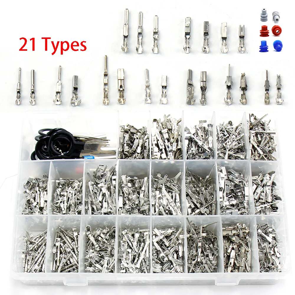 Car Electrical Wire Terminal 11.51.82.22.83.5mm Auto Electric Connector Non-Insulated Plug Removal Male Female Crimp Pins1.png