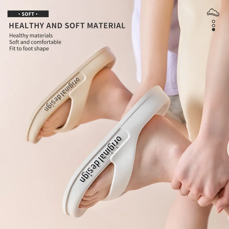Versatile Thick Soled Herringbone Slippers for External Wear, WOMEN'S Slippers, Non Slip EVA MEN'S Sandals and Slippers ZYT2438 — view 3