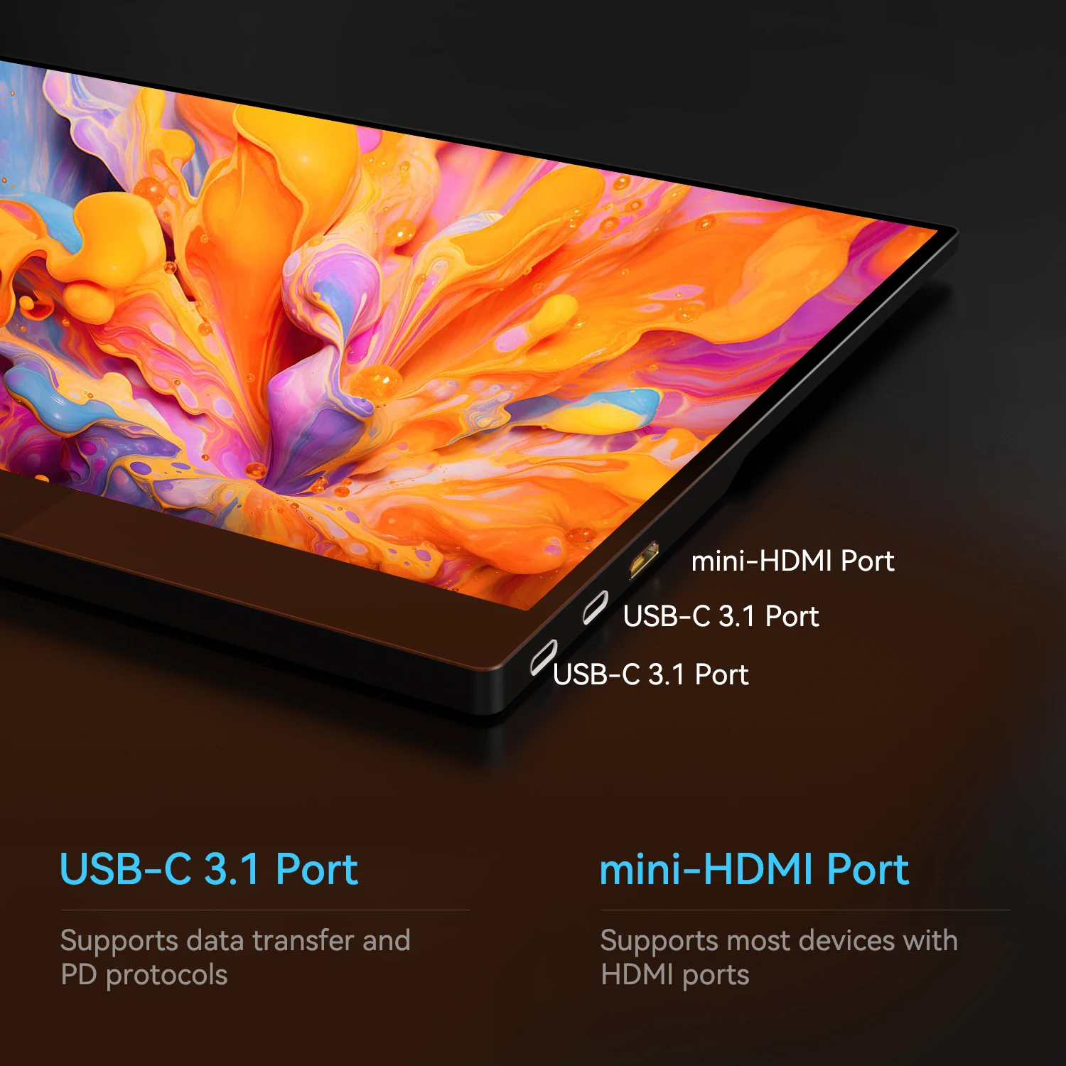 ޴ ġ ũ , ǻ, Ʈ, ƺ, PS4,5,Xbox, ġ, USB C Ÿ HDMI ȣȯ ÷, 15.6 ġ