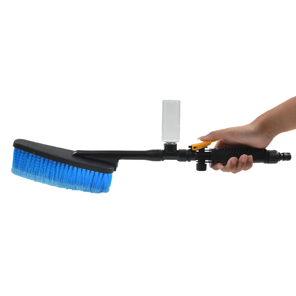 VIKING Brosse De Lavage De Voiture, Brosse De Roue Et Garde-boue, Nettoyeur De Pneus à Manche Court Pour Détails De Voiture, 26,4 Cm, Gris/noir