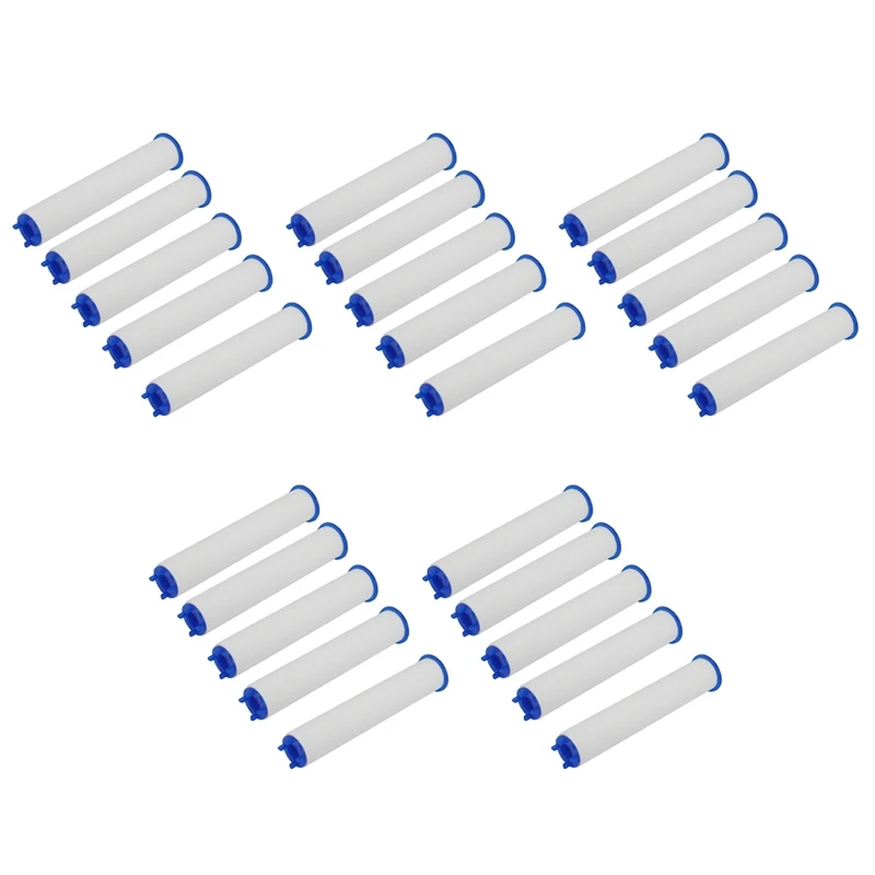 

25 Pieces Of High Pressure Hand-Held Water Shower Filter Bathroom Bath Shower Filter Core Water Purification