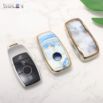 Nuovo TPU Car Remote Key Case Cover Shell per Mercedes Benz W205 W213 W177 X167 A C E S GLS GLE GLC Class AMG Maybach accessori - Nuovo TPU Car Remote Key Case Cover Shell per Mercedes Benz W205 W213 W177 X167