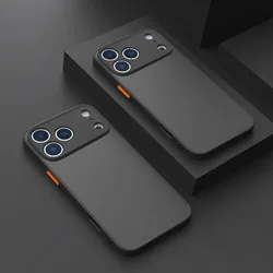 Enhanced Shockproof Matte Phone Case with Air Clear Cover for iPhone 16 Plus (Black)