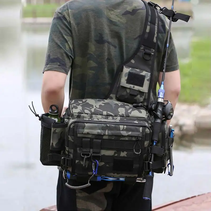 

Fishing Tackle Bag One Shoulder Bags Fishing Tackle and Lure Box Storage Bag Waist Bag Carp Fishing Accessories Camping